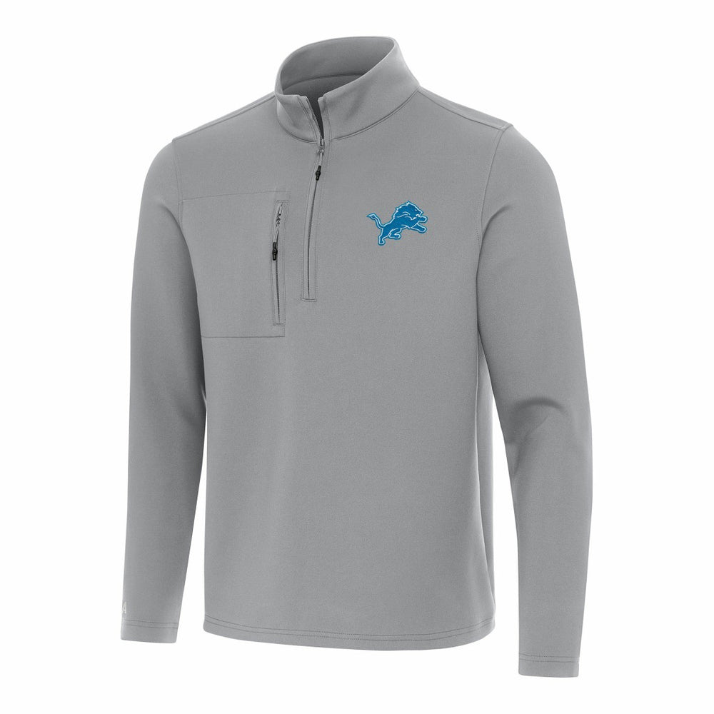 Detroit Lions Antigua Insider Quarter-Zip Pullover Top