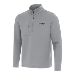 New York Jets Antigua Insider Quarter-Zip Pullover Top