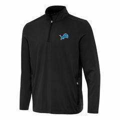 Detroit Lions Antigua Perilous Quarter-Zip Pullover Top