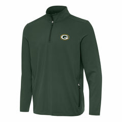 Green Bay Packers Antigua Perilous Quarter-Zip Pullover Top