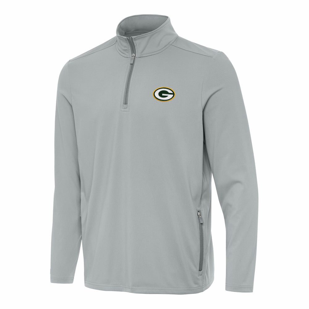 Green Bay Packers Antigua Perilous Quarter-Zip Pullover Top