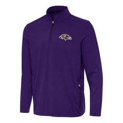 Baltimore Ravens Antigua Perilous Quarter-Zip Pullover Top