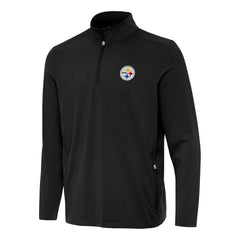 Pittsburgh Steelers Antigua Perilous Quarter-Zip Pullover Top