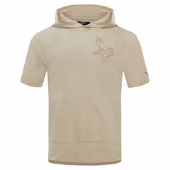 Minnesota Vikings Pro Standard Neutrals Capsule Short Sleeve Pullover Hoodie