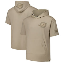 Miami Dolphins Pro Standard Neutrals Capsule Short Sleeve Pullover Hoodie