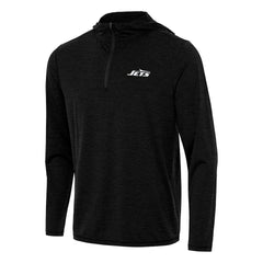 New York Jets Antigua Tidy Quarter-Zip Pullover Hoodie