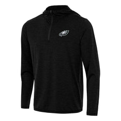 Philadelphia Eagles Antigua Tidy Quarter-Zip Pullover Hoodie