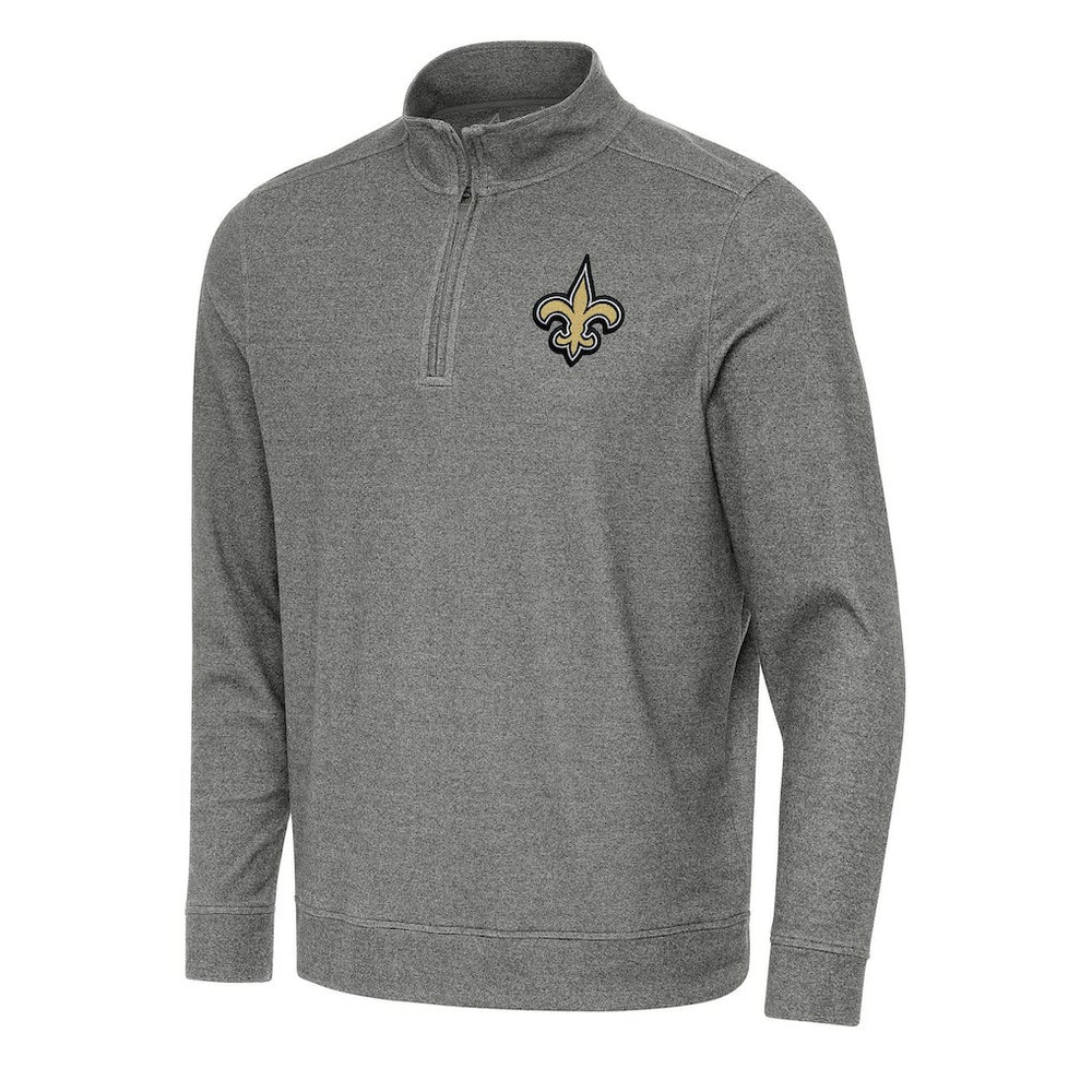 New Orleans Saints Antigua Subtle Quarter-Zip Top