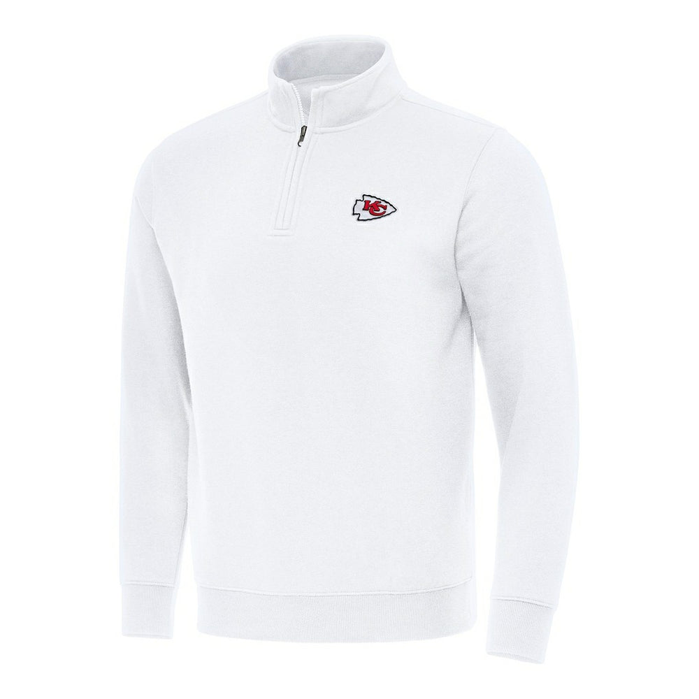 Kansas City Chiefs Antigua Victory Quarter-Zip Pullover Top