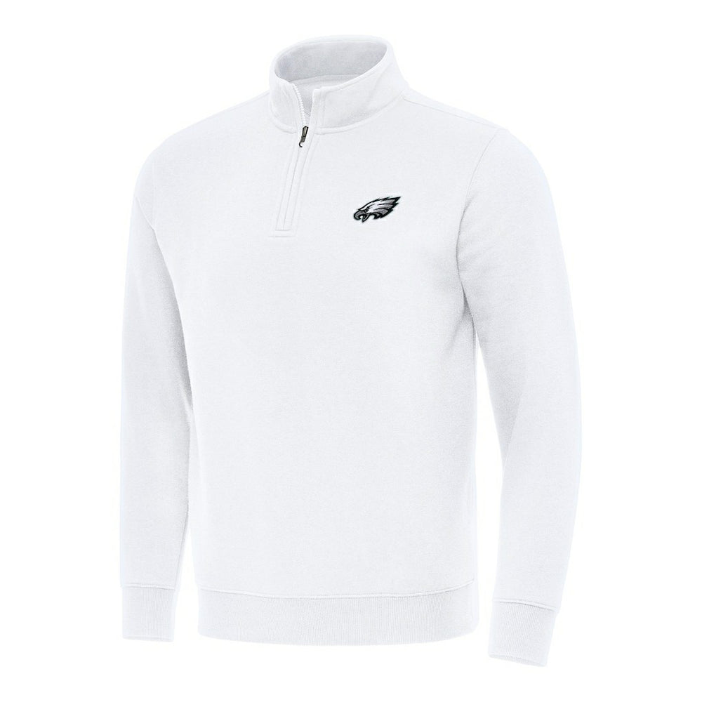Philadelphia Eagles Antigua Victory Quarter-Zip Pullover Top