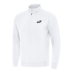 Philadelphia Eagles Antigua Victory Quarter-Zip Pullover Top