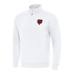 Chicago Bears Antigua Victory Quarter-Zip Pullover Top
