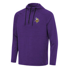 Minnesota Vikings Antigua Spikes Quarter-Zip Pullover Hoodie