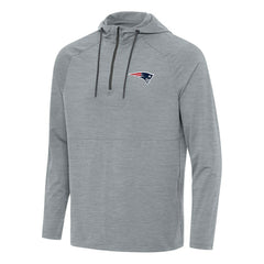 New England Patriots Antigua Spikes Quarter-Zip Pullover Hoodie