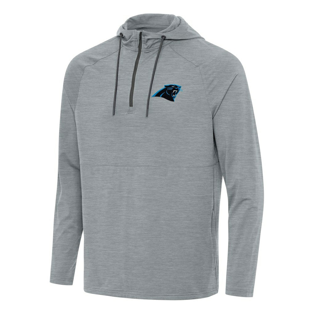 Carolina Panthers Antigua Spikes Quarter-Zip Pullover Hoodie