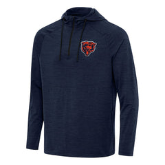 Chicago Bears Antigua Spikes Quarter-Zip Pullover Hoodie