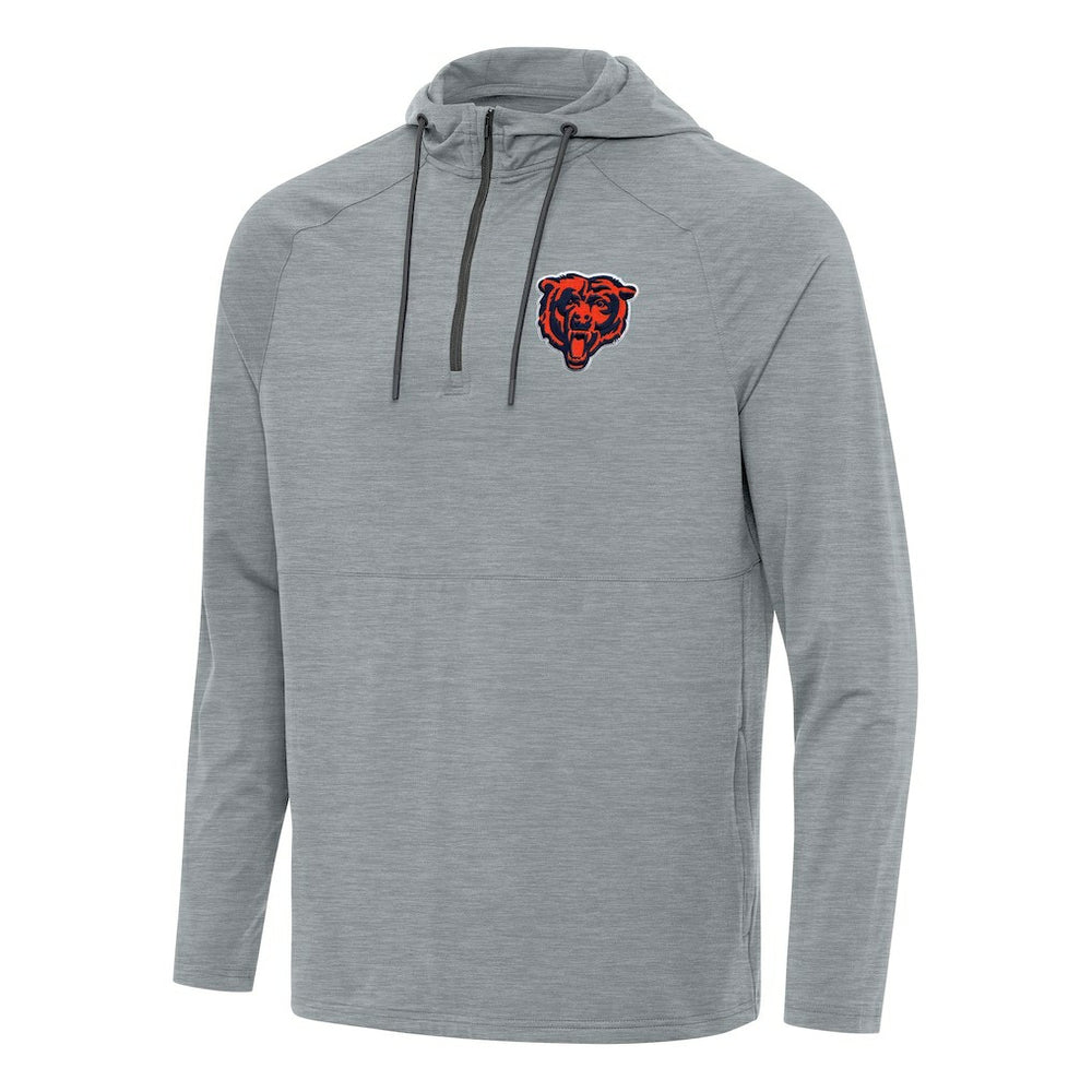 Chicago Bears Antigua Spikes Quarter-Zip Pullover Hoodie