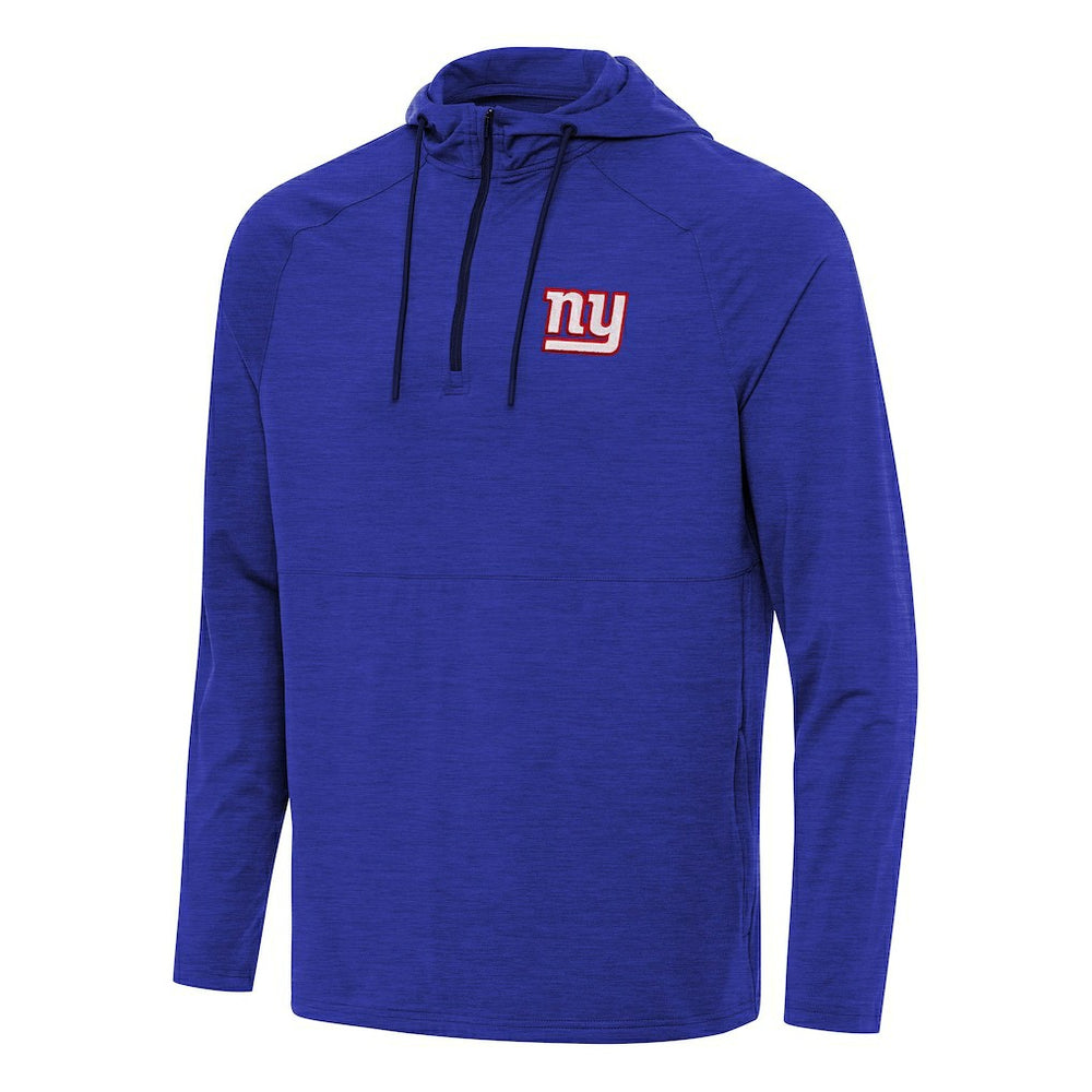 New York Giants Antigua Spikes Quarter-Zip Pullover Hoodie