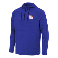 New York Giants Antigua Spikes Quarter-Zip Pullover Hoodie