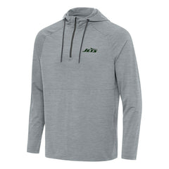 New York Jets Antigua Spikes Quarter-Zip Pullover Hoodie