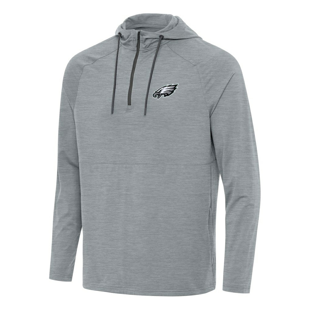 Philadelphia Eagles Antigua Spikes Quarter-Zip Pullover Hoodie