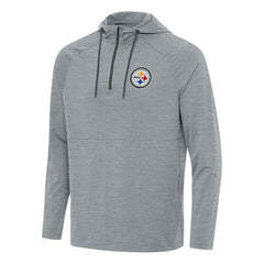 Pittsburgh Steelers Antigua Spikes Quarter-Zip Pullover Hoodie