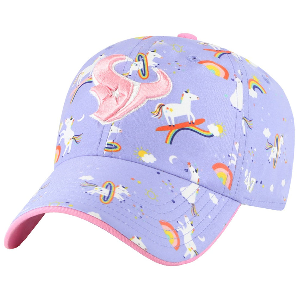 Houston Texans 47 brand '47 Girls Preschool Unicorn Clean Up Adjustable Hat