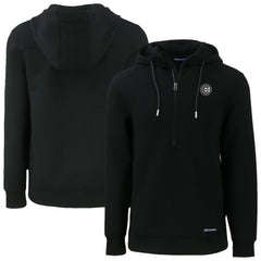 Chicago Cubs Cutter & Buck Roam Eco Recycled Half-Zip Pullover Hoodie | MLB On Sale