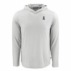 Los Angeles Angels Cutter & Buck Coastline Epic Comfort Eco Recycled Long Sleeve Hoodie T-Shirt | MLB New
