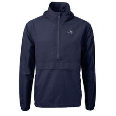 Chicago Cubs Cutter & Buck Charter Eco Recycled Anorak Half-Zip Hoodie Jacket | MLB New