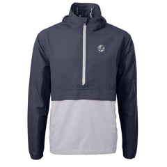New York Yankees Cutter & Buck Charter Eco Recycled Anorak Half-Zip Hoodie Jacket | MLB Shop