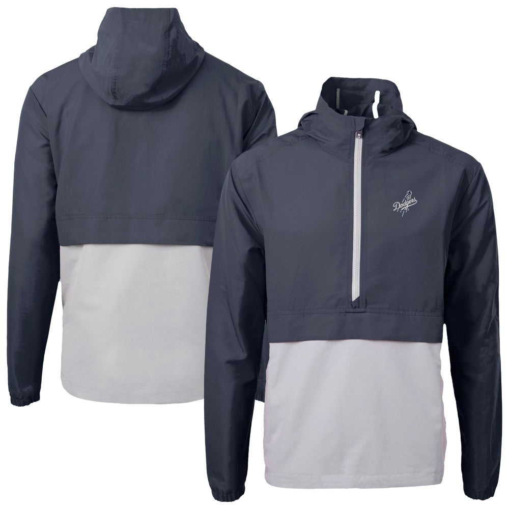 Los Angeles Dodgers Cutter & Buck Charter Eco Recycled Anorak Half-Zip Hoodie Jacket | MLB Sale