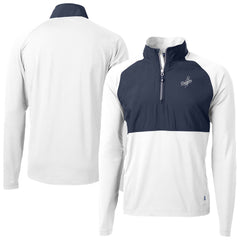 Los Angeles Dodgers Cutter & Buck Adapt Eco Hybrid Raglan DryTec Quarter-Zip Jacket | MLB Online