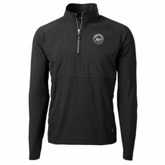 New York Mets Cutter & Buck Adapt Eco Hybrid Raglan DryTec Quarter-Zip Jacket | MLB New