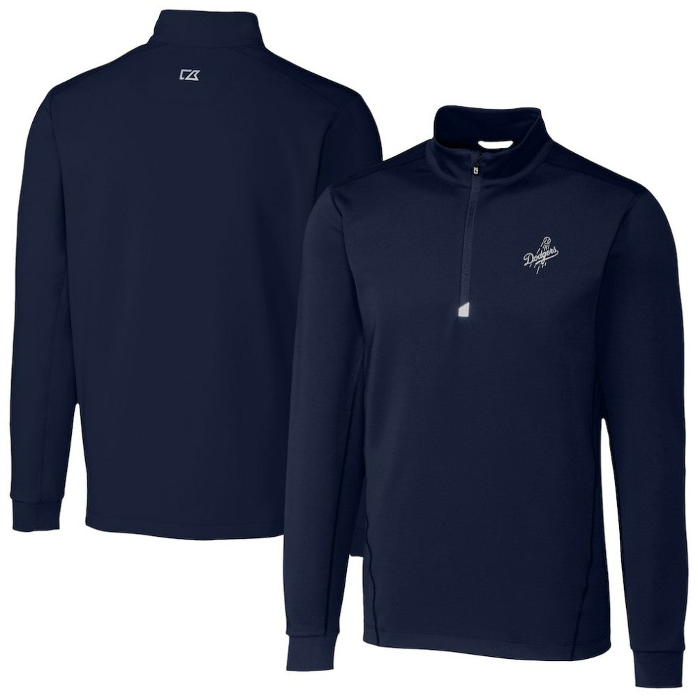 Los Angeles Dodgers Cutter & Buck Traverse Eco Tri-Blend DryTec Quarter-Zip Jacket | MLB Near me