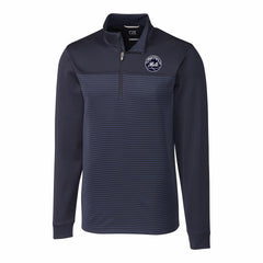 New York Mets Cutter & Buck Traverse Eco Stripe Tri-Blend DryTec Quarter-Zip Jacket | MLB For sale