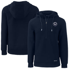 New York Mets Cutter & Buck Roam Eco Recycled Tri-Blend Half-Zip Hoodie | MLB Shop