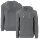 New York Mets Cutter & Buck Roam Eco Recycled Tri-Blend Half-Zip Hoodie | MLB For sale