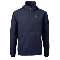 Seattle Mariners Cutter & Buck Charter Eco Recycled Anorak Half-Zip Hoodie Jacket | MLB Outlet