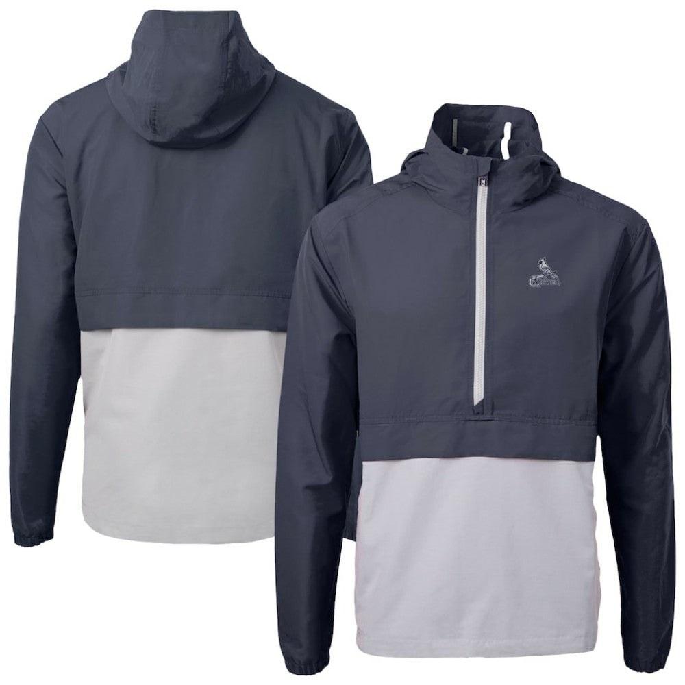 St. Louis Cardinals Cutter & Buck Charter Eco Recycled Anorak Half-Zip Hoodie Jacket | MLB For sale
