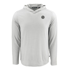 Washington Nationals Cutter & Buck Coastline Epic Comfort Eco Recycled Long Sleeve Hoodie T-Shirt | MLB Sale