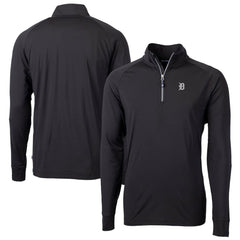 Detroit Tigers Cutter & Buck Big & Tall Adapt Eco DryTec Raglan Quarter-Zip Jacket | MLB Sale