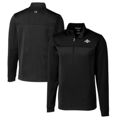 San Francisco Giants Cutter & Buck Big & Tall Traverse Stretch Stripe Eco Tri-Blend Quarter-Zip Top | MLB Outlet