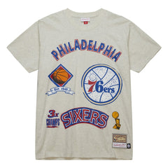 Philadelphia 76ers Hardwood Classics Legacy Defined Retro Championship T-Shirt For Sale