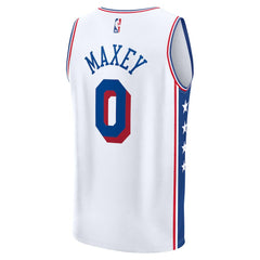 Tyrese Maxey Philadelphia 76ers Youth Fast Break Replica Player Jersey On Sale