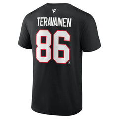 Teuvo Teravainen Chicago Blackhawks Fanatics Authentic Stack Name & Number T-Shirt On Sale