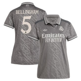 Jude Bellingham Real Madrid Originals Women's 2024/25 Third Replica Player Jersey Charcoal - Adidas