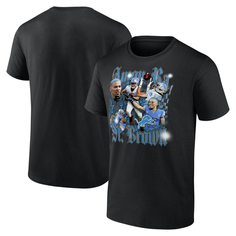 Detroit Lions Fanatics Amon-Ra St. Brown Notorious Player Graphic T-Shirt