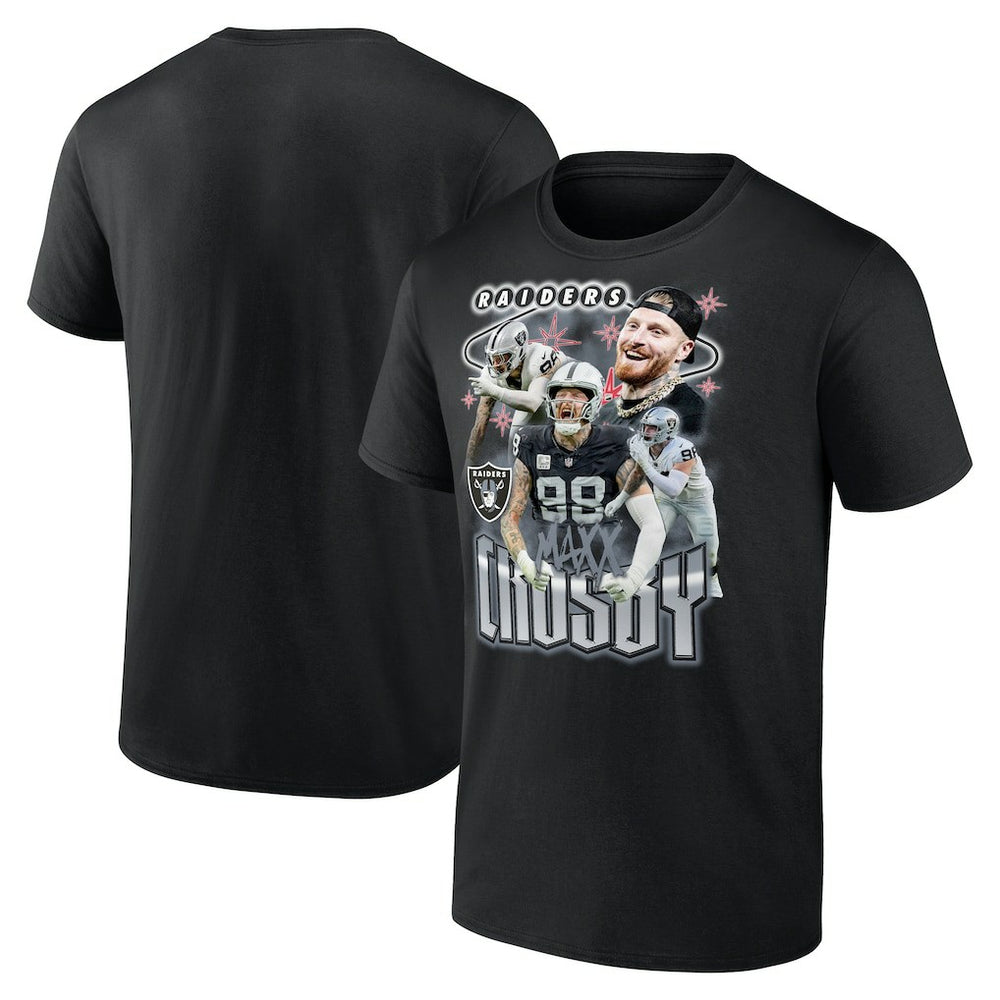 Las Vegas Raiders Fanatics Maxx Crosby Notorious Player Graphic T-Shirt