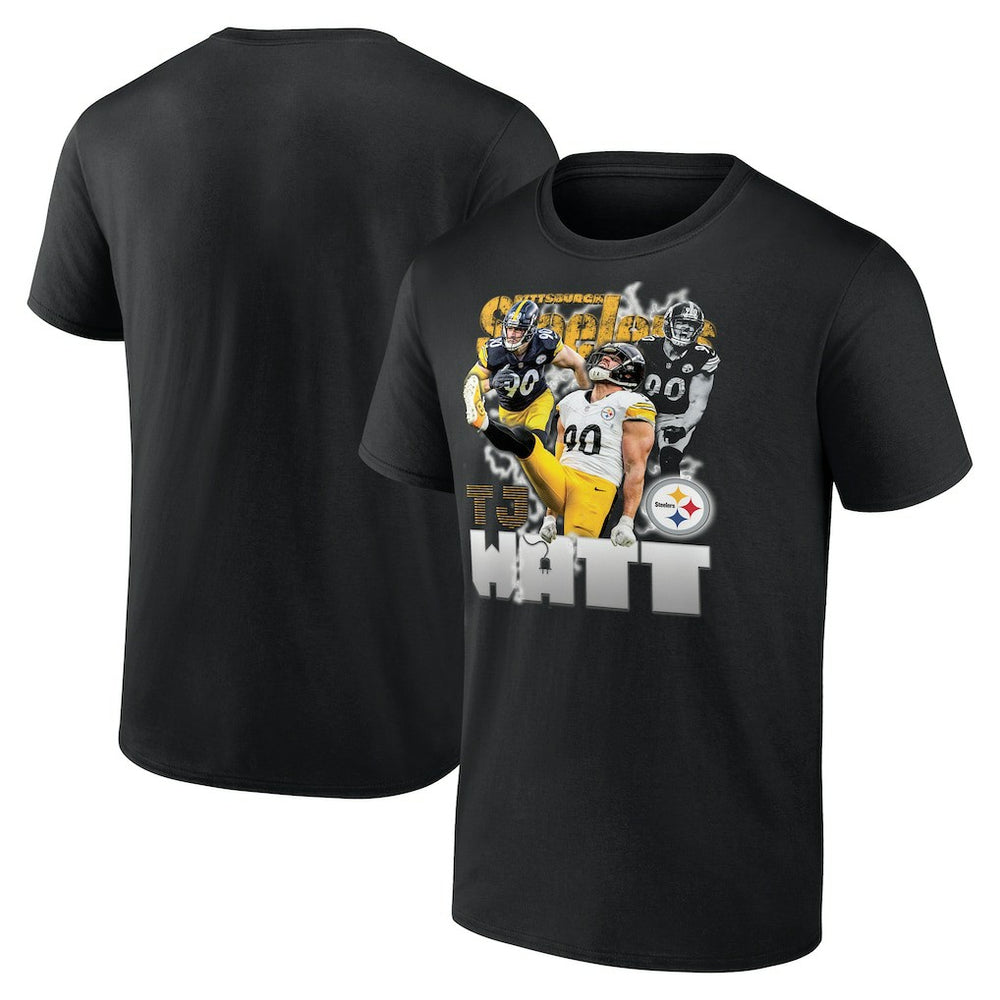Pittsburgh Steelers Fanatics T.J. Watt Notorious Player Graphic T-Shirt